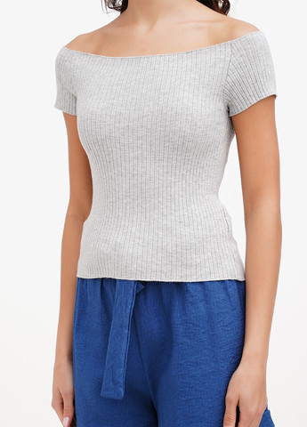 Светло-серая блуза Sassofono