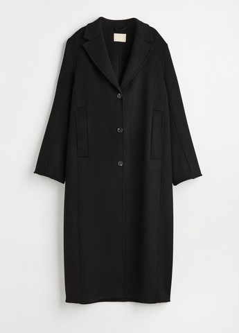 Чорне демісезонне Пальто однобортне H&M