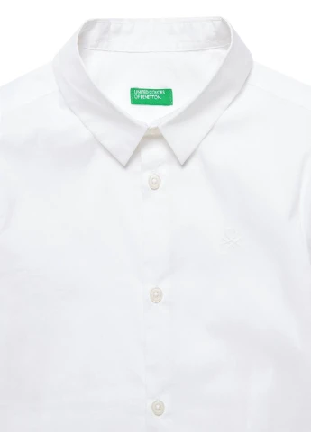 Белая домашний рубашка United Colors of Benetton