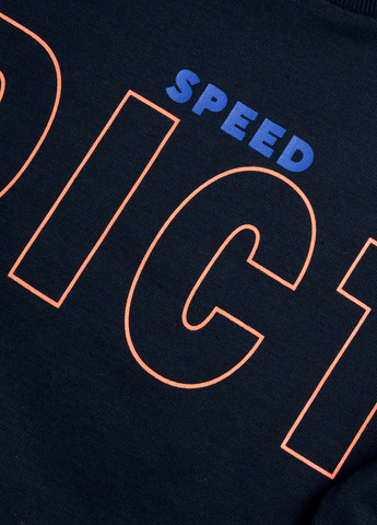 Chicco світшот напис чорний кежуал бавовна, трикотаж