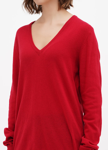 Красный демисезонный пуловер пуловер Sassofono