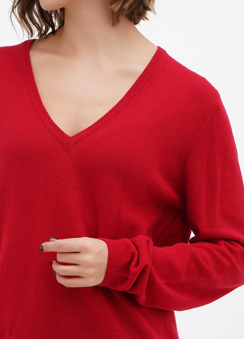 Красный демисезонный пуловер пуловер Sassofono