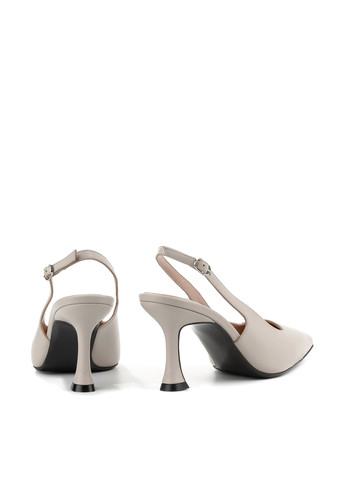 Le'BERDES Туфли слингбеки серо-бежевый з натуральная кожа, украина — лето (360795517)