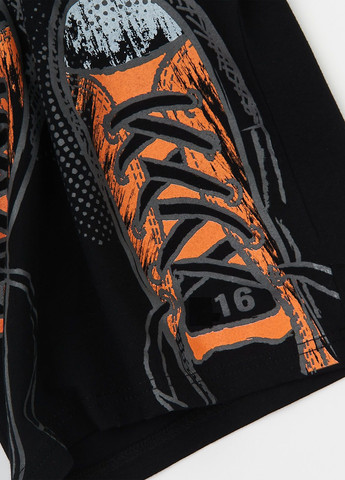 Чорний літній костюм (футболка, шорти) з шортами Ляля