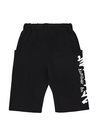 Чорний літній костюм (футболка, шорти) з шортами Ляля