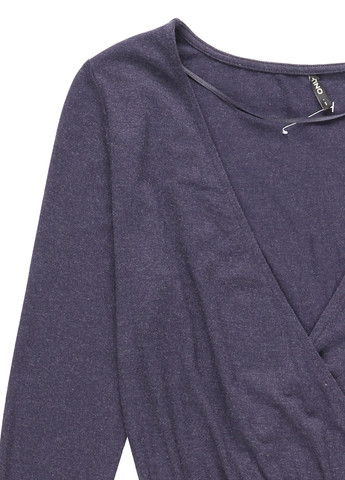 Темно-синее кэжуал платье на запах Only однотонное