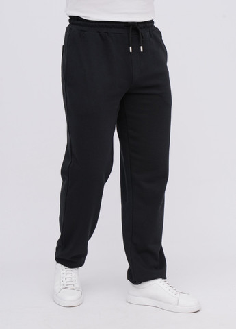 Черные спортивные демисезонные прямые брюки K.O.R