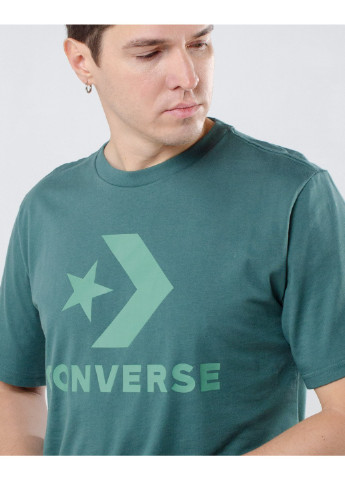 Бірюзова футболка star chevron tee Converse