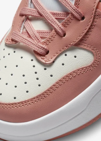 Кроссовки DH3718-107 Nike Dunk High Up Peach персиковые демисезоны (317286277)