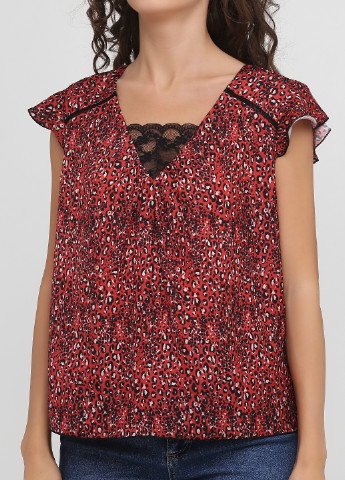 Темно-красная летняя блуза La Mode Est Avous
