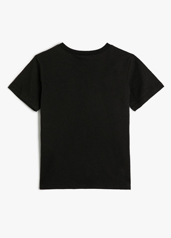 Чорна літня футболка KOTON
