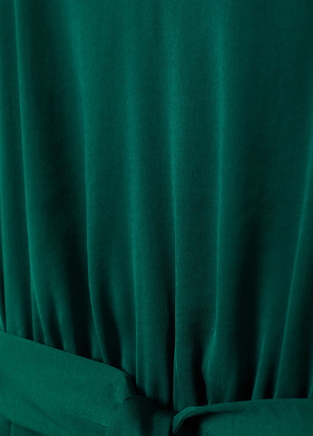 Комбинезон H&M комбинезон-брюки однотонный темно-зелёный кэжуал