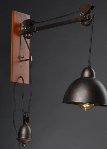 Бра настінне накладне з противагою лофт BL-401W/1 E27 BK Brille (253894258)