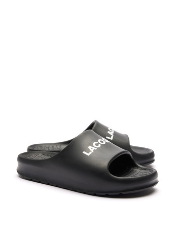 Черные кэжуал шлепанцы Lacoste