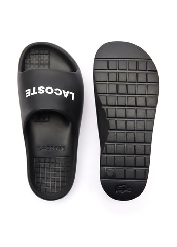 Черные кэжуал шлепанцы Lacoste
