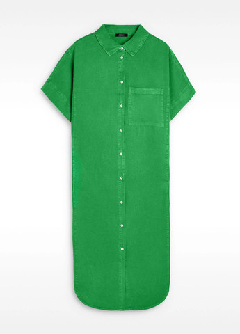 Зеленое кэжуал платье рубашка Parfois однотонное