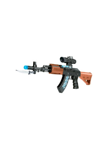 Игрушечное оружие Автомат свето-звуковой AK47, черный (827B) Zipp Toys (254069973)