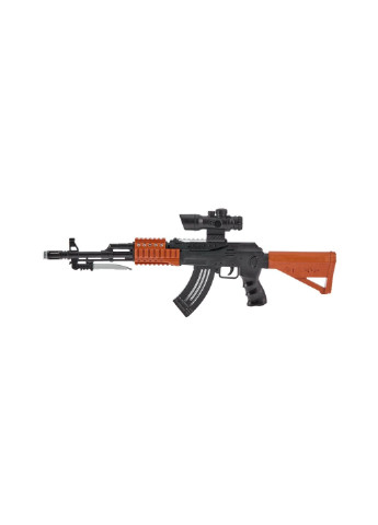 Игрушечное оружие Автомат свето-звуковой AK47, черный (827B) Zipp Toys (254069973)