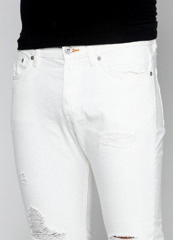 Джинси H&M завужені білі джинсові