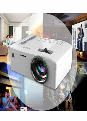 Міні портативний LED проектор домашній кінотеатр HD Projector 1200 Lum (32658552) Francesco Marconi (215796202)