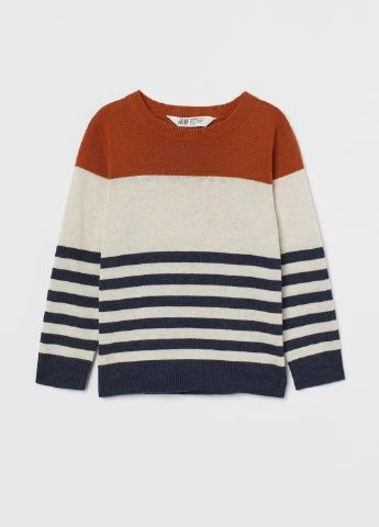 Молочний джемпер демісезон,молочний-коричневий, H&M