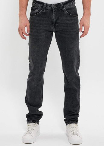 Темно-серые демисезонные зауженные джинсы Trend Collection