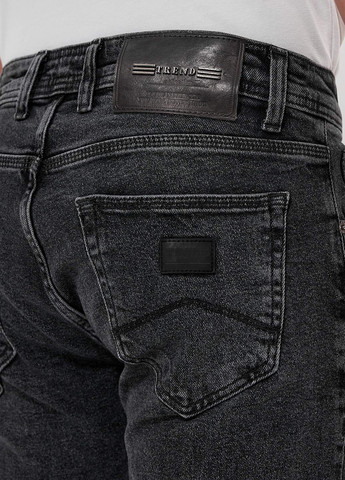 Темно-серые демисезонные зауженные джинсы Trend Collection