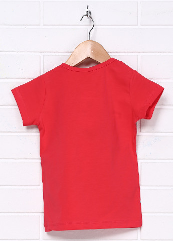 Красная летняя футболка с коротким рукавом Benna