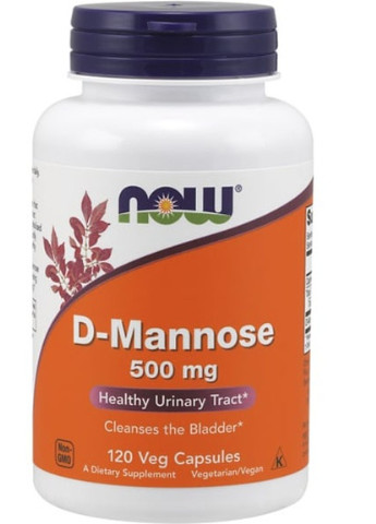 D-Mannose 500 mg 120 Veg Caps Now Foods (256380028)