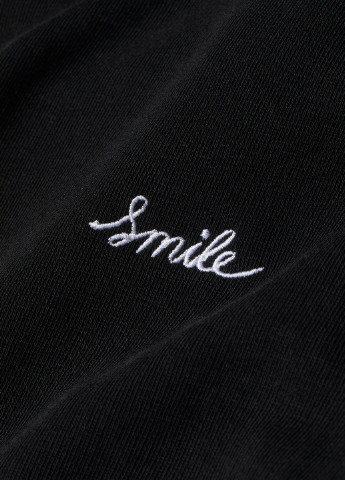 Чорний свитшот H&M однотонний (252941321)