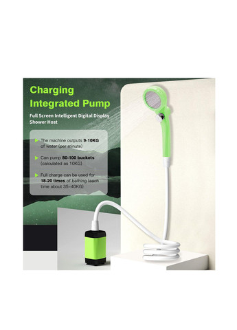 Душ портативний на 6000 mAh, 7,6х12 см LIXADA (306373333)