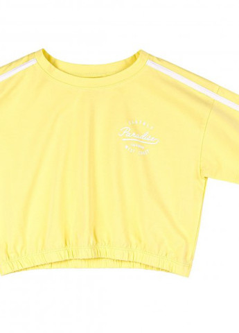 Жовта футболка для дівчинки бембі (фб895) лимонний Бемби