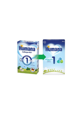 Детская смесь 1 LC PUFA с пребиотиками и нуклеотидами, 300 г (4031244720269) Humana (254067567)