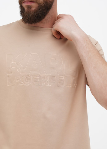 Бежева футболка Karl Lagerfeld
