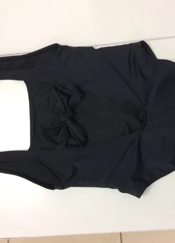 Черный летний цельный купальник Asos