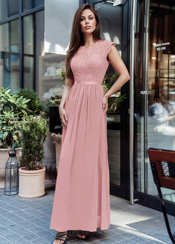 Рожева вечірня сукня SHEIN однотонна