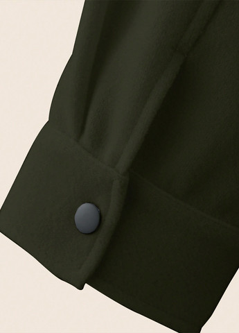 Оливковая (хаки) демисезонная куртка куртка-пиджак SHEIN