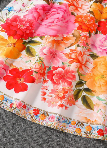 Белый летний комплект (блуза, юбка) SHEIN