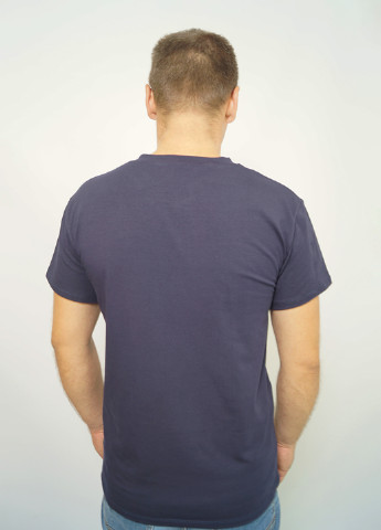 Темно-синяя футболка мужская однотонная NEL