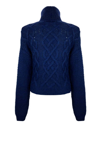 Синий зимний укороченный свитер джемпер Keepsake