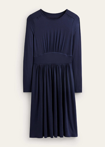 Темно-синя кежуал сукня кльош Boden однотонна