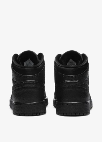 Чорні кеди Jordan 1 MID (GS) Black 554725-091