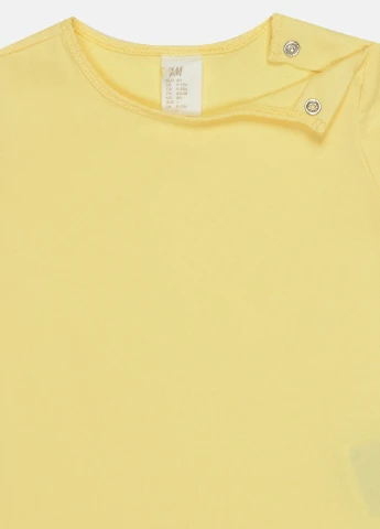 Желтая летняя футболка H&M