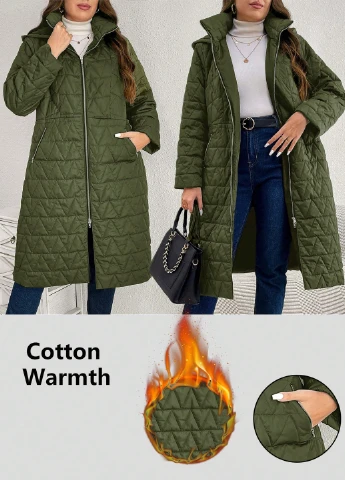 Зелена зимня куртка SHEIN