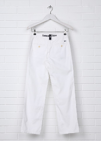 Белые кэжуал летние прямые брюки Harmont & Blaine