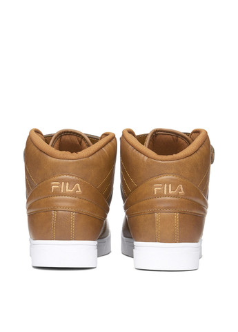 Коричневые осенние ботинки тимберленды Fila