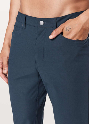 Темно-синие кэжуал демисезонные чиносы брюки Lululemon Athletica