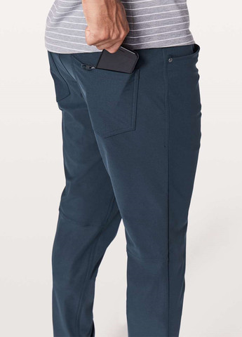 Темно-синие кэжуал демисезонные чиносы брюки Lululemon Athletica