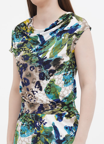 Комбинированное кэжуал платье футляр Liu Jo с абстрактным узором