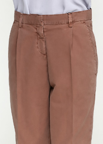 Коричневые кэжуал демисезонные брюки Karen by Simonsen